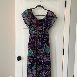 Floral high low dress small